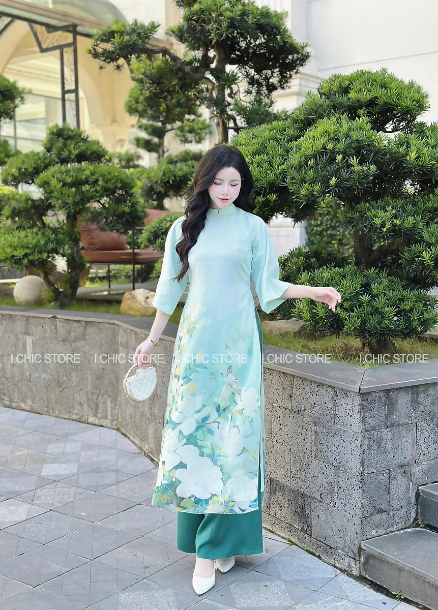 Áo Dài Ngọc Thảo Xanh